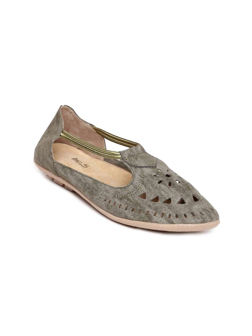 Buy Inc.5 Women Olive Green Flats Flats for Women 1425275 Myntra