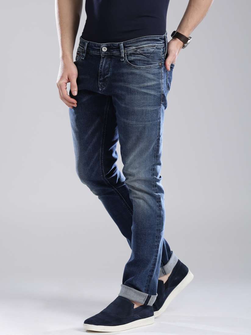 Buy Tommy Hilfiger Blue Washed Sidney Skinny Fit Jeans Jeans for Men 1425695 Myntra