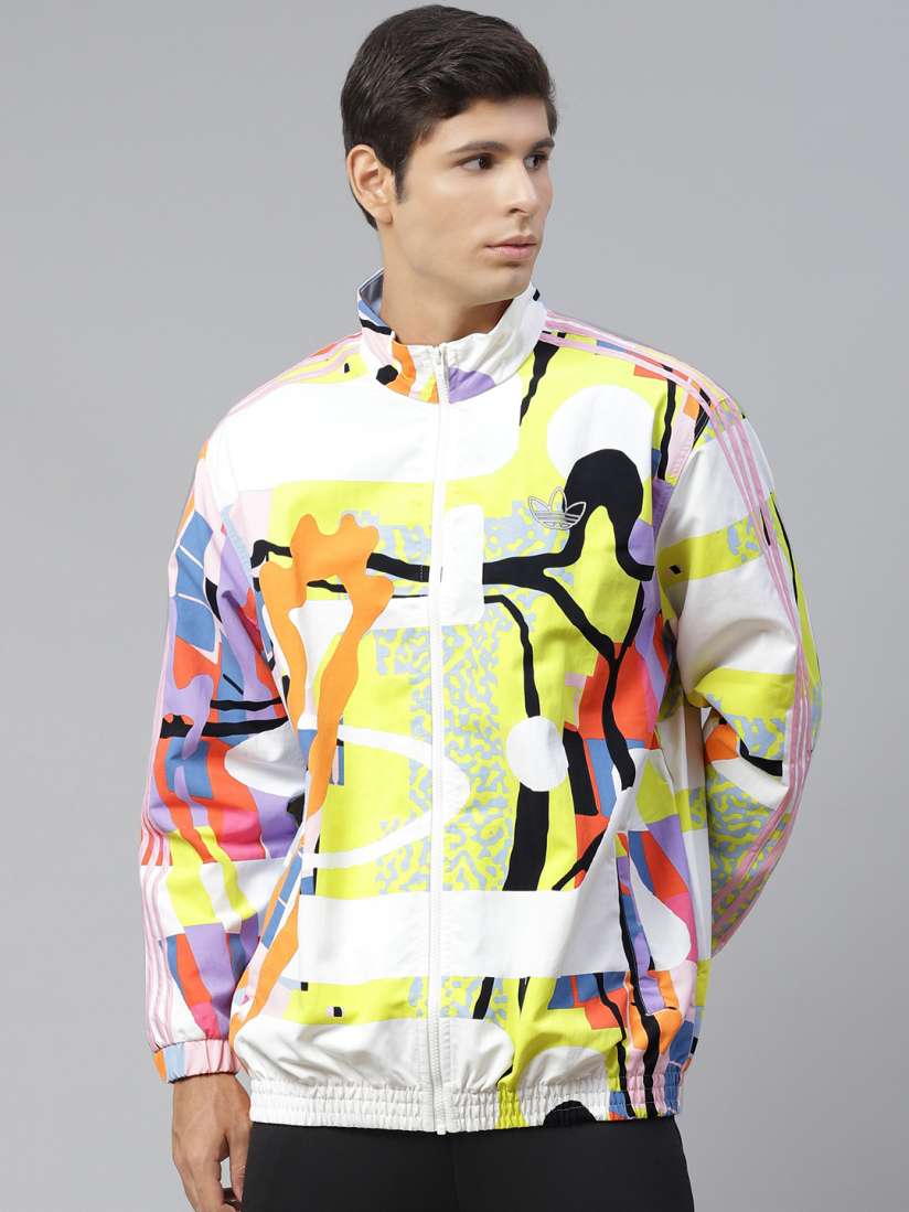 Yellow and white adidas jacket cheap
