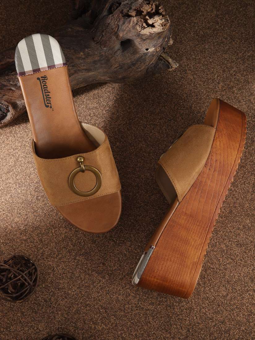Tan suede wedges online