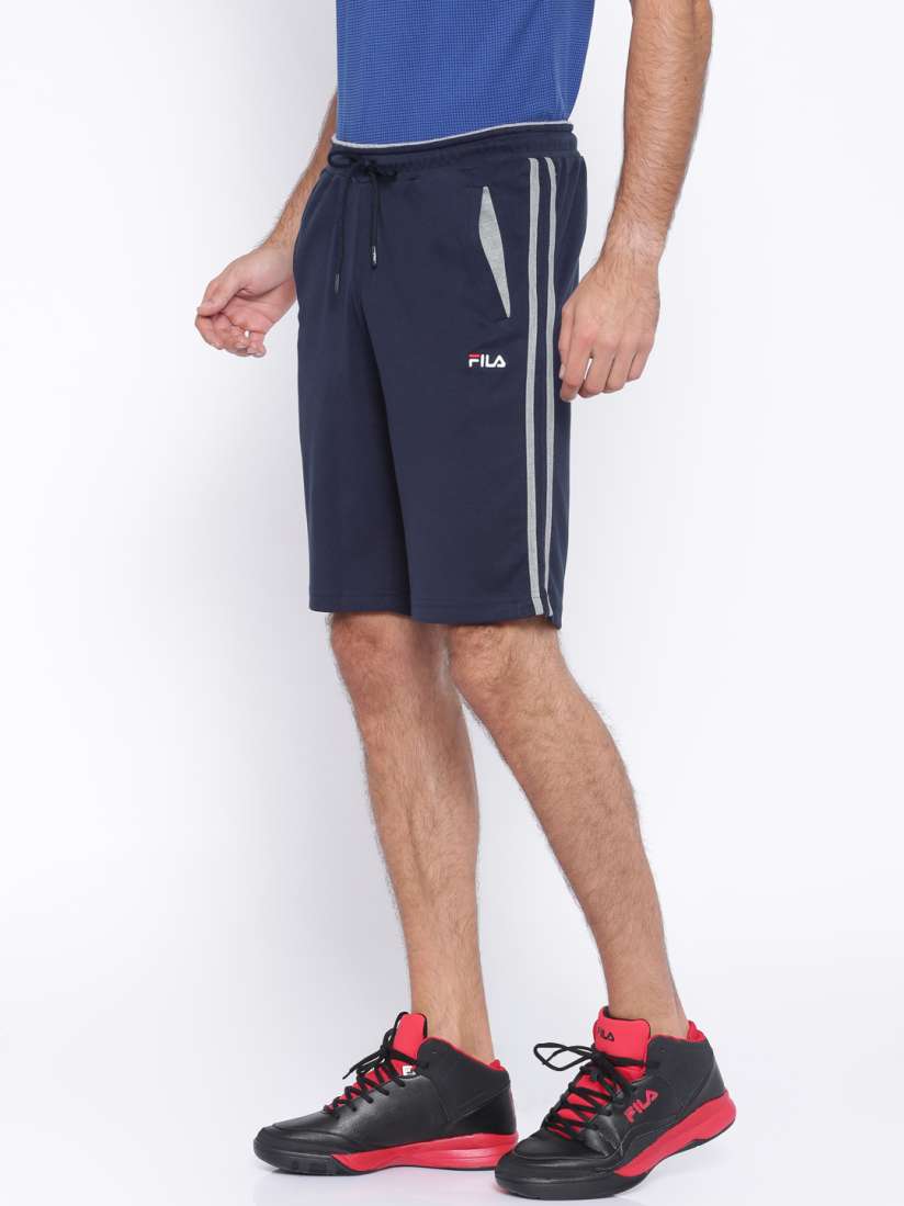 Buy FILA Men Navy Solid Regular Fit Sports Shorts Shorts for Men 1426881 Myntra