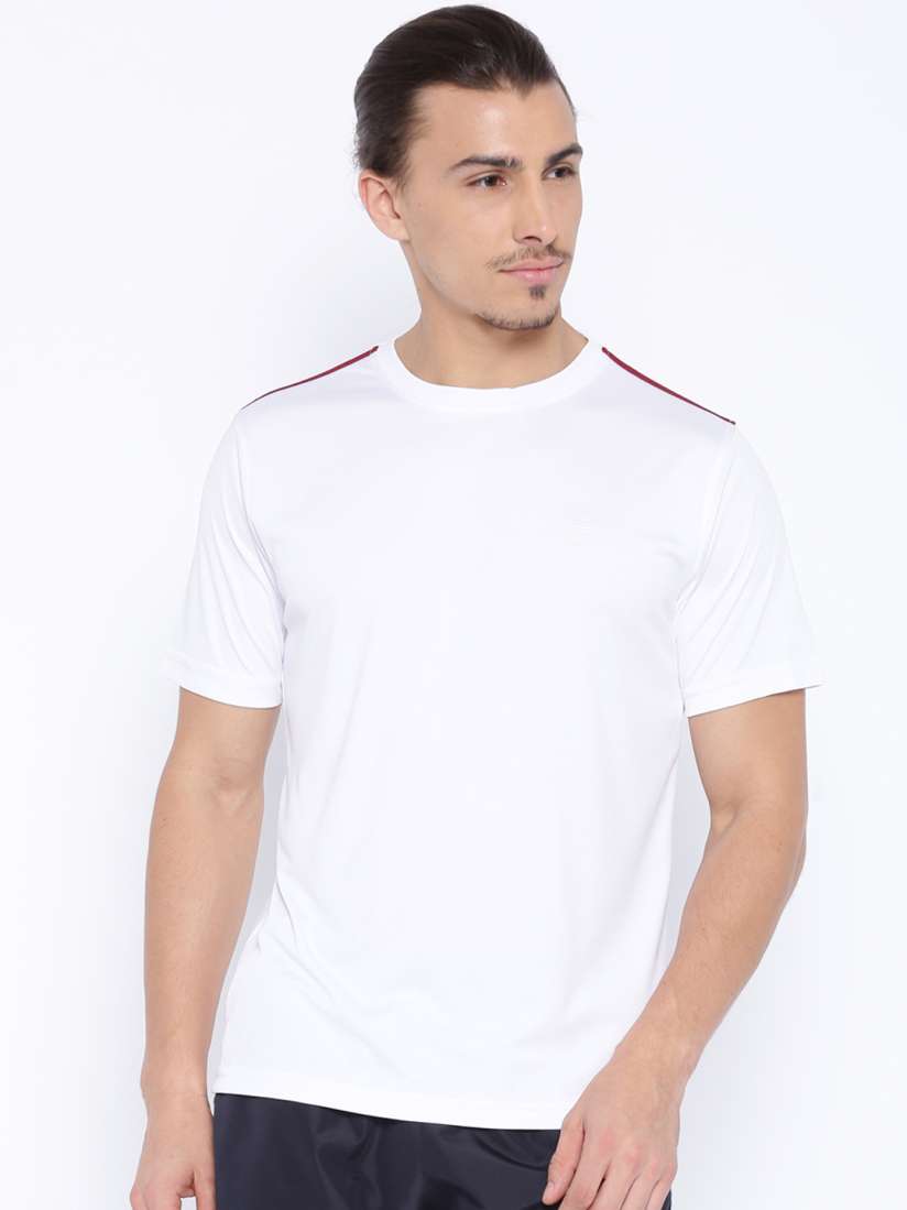 Buy FILA White Polyester T shirt Tshirts for Men 1426970 Myntra