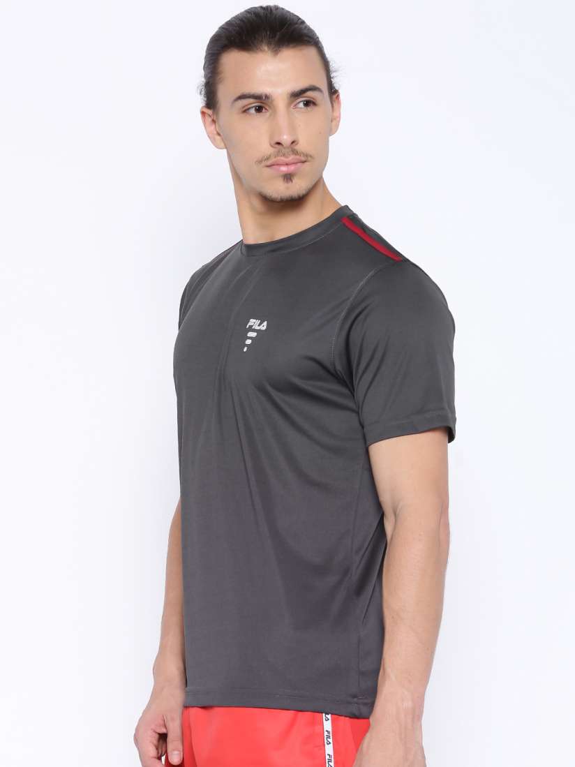 Buy FILA Charcoal Grey HAVIS T shirt Tshirts for Men 1426974 Myntra