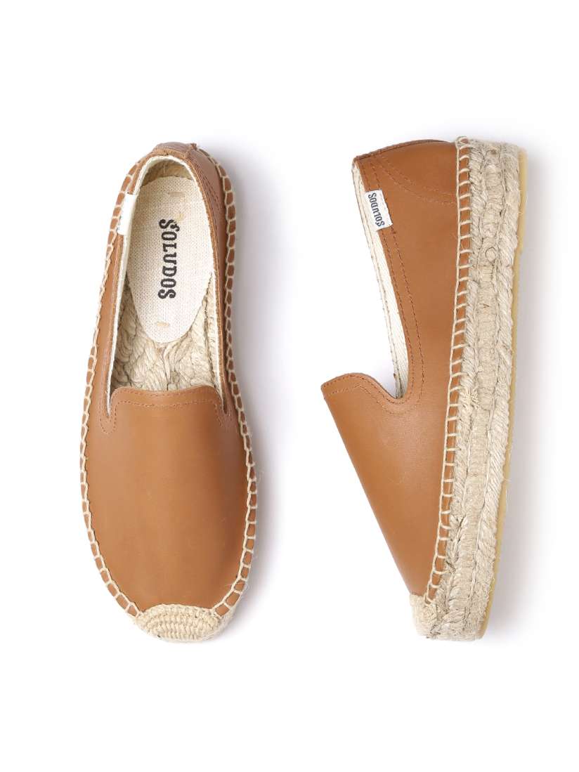Buy Soludos Women Tan Brown Solid Leather Espadrilles Casual Shoes for Women 1427580 Myntra