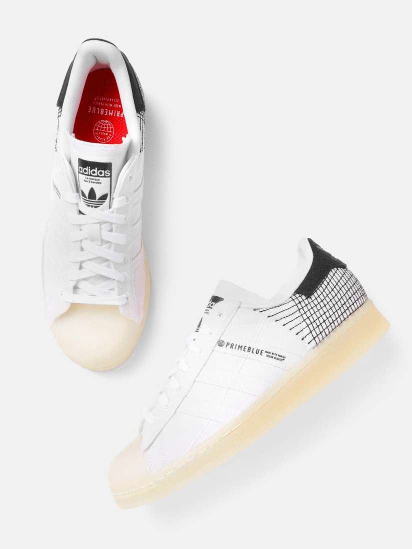 Buy ADIDAS Originals Men White Black Superstar Primeblue Patterned Sustainable Sneakers Casual Shoes for Men 14278568 Myntra