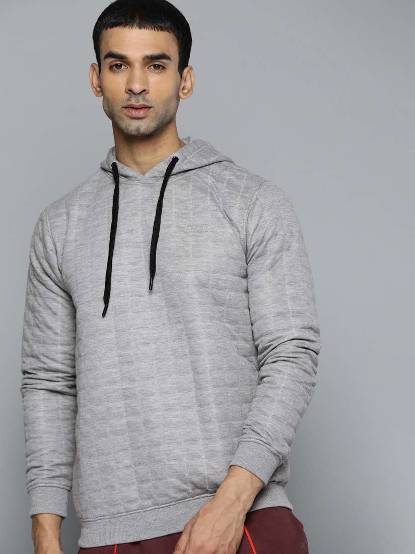 Buy HRX By Hrithik Roshan Lifestyle Men Grey Melange Rapid Dry Sweatshirt Sweatshirts for Men 14280902 Myntra