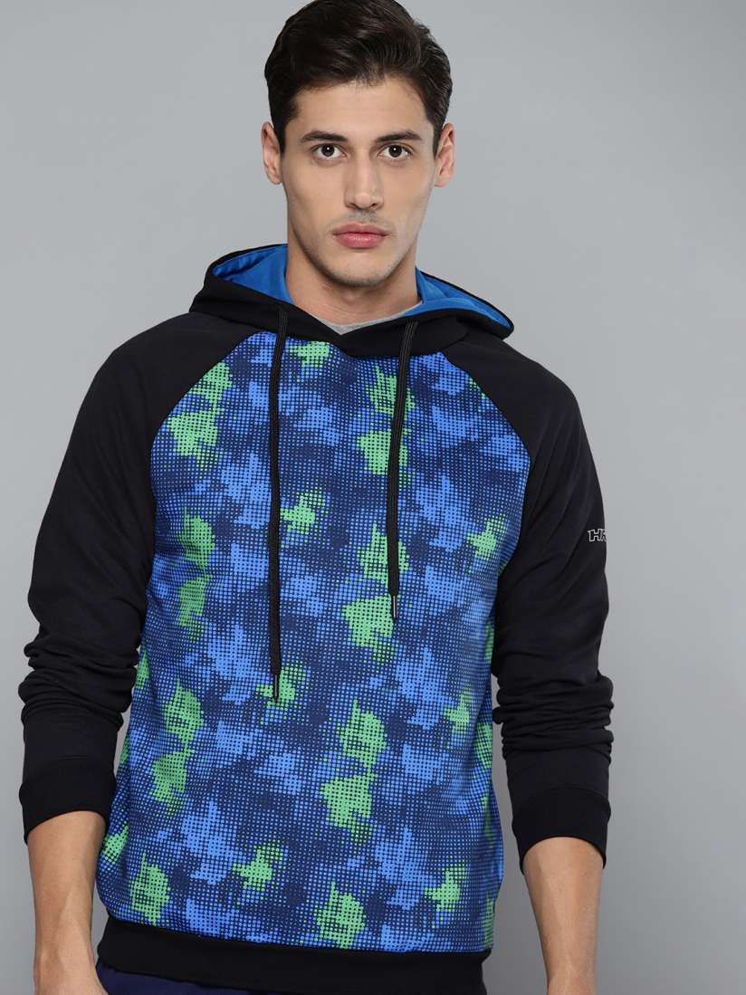 Buy HRX By Hrithik Roshan Lifestyle Men Jet Black Bio Wash Colourblock Sweatshirts Sweatshirts for Men 14280994 Myntra