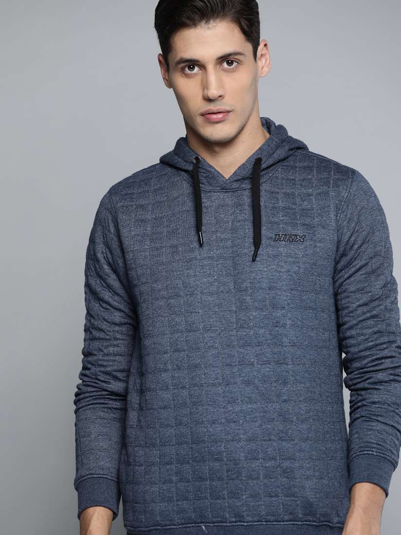 Buy HRX By Hrithik Roshan Lifestyle Men Navy Melange Sweatshirt Sweatshirts for Men 14281232 Myntra