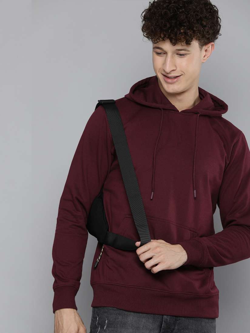 Burgundy hooded sweatshirt outlet
