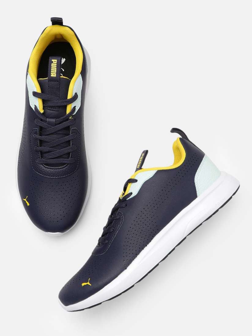 Buy Puma Unisex Navy Blue Low Perforated Sneakers Casual Shoes for Unisex 14294222 Myntra