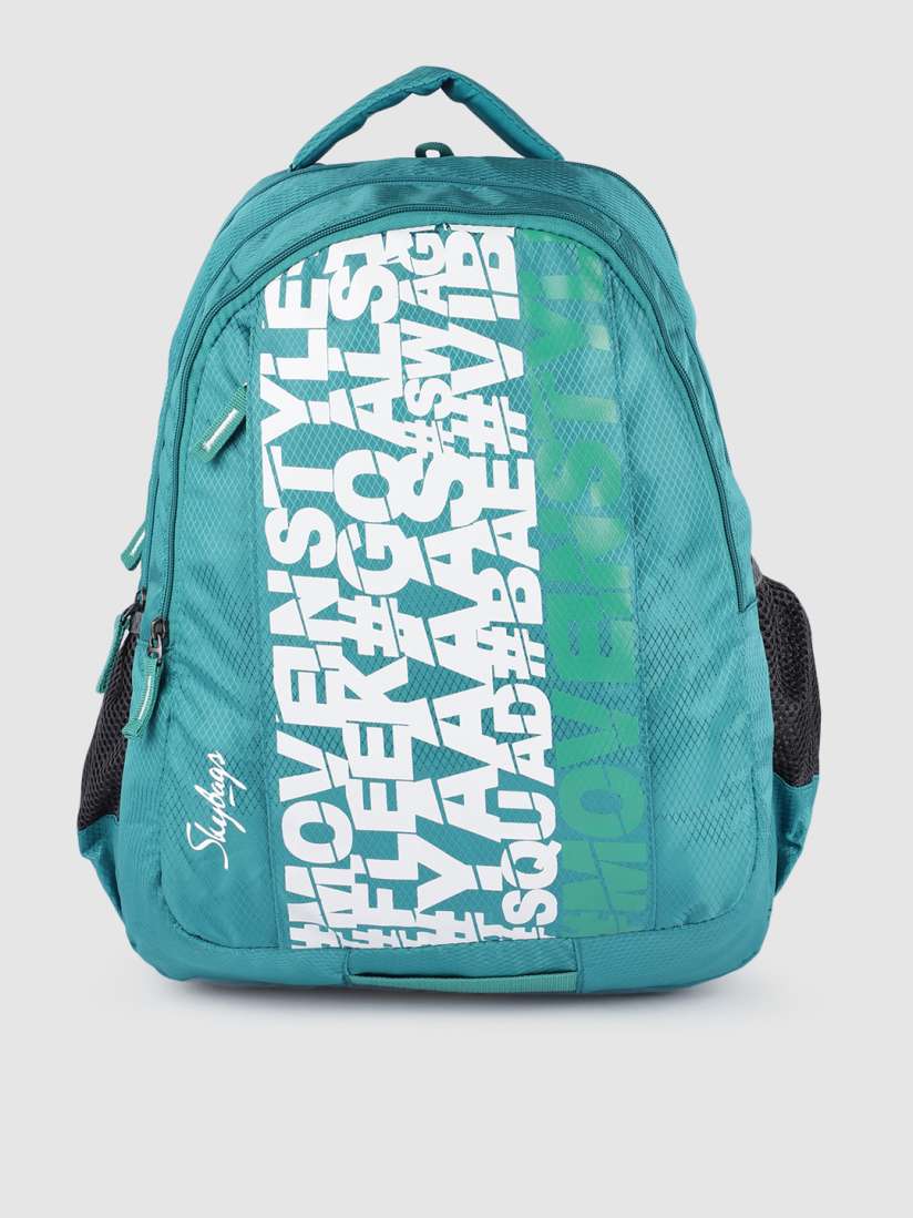 Buy Skybags Unisex Kids Sea Green Typography Printed Backpack Backpacks for Unisex Kids 14304004 Myntra