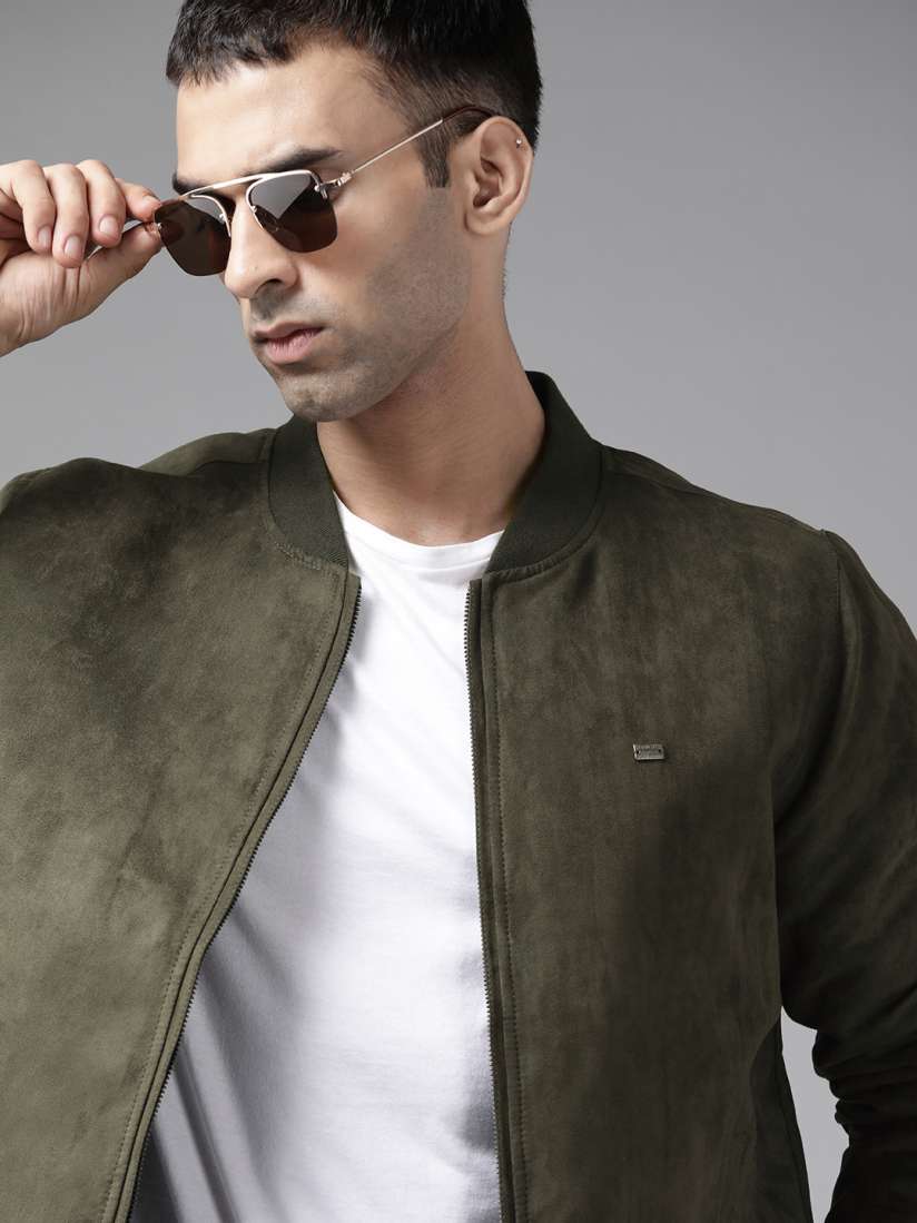 Olive suede jacket mens online