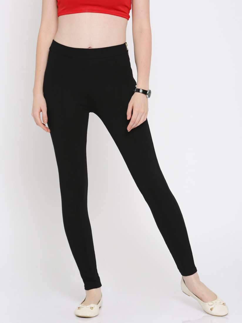 Buy ONLY Black Treggings Jeggings for Women 1430769 Myntra