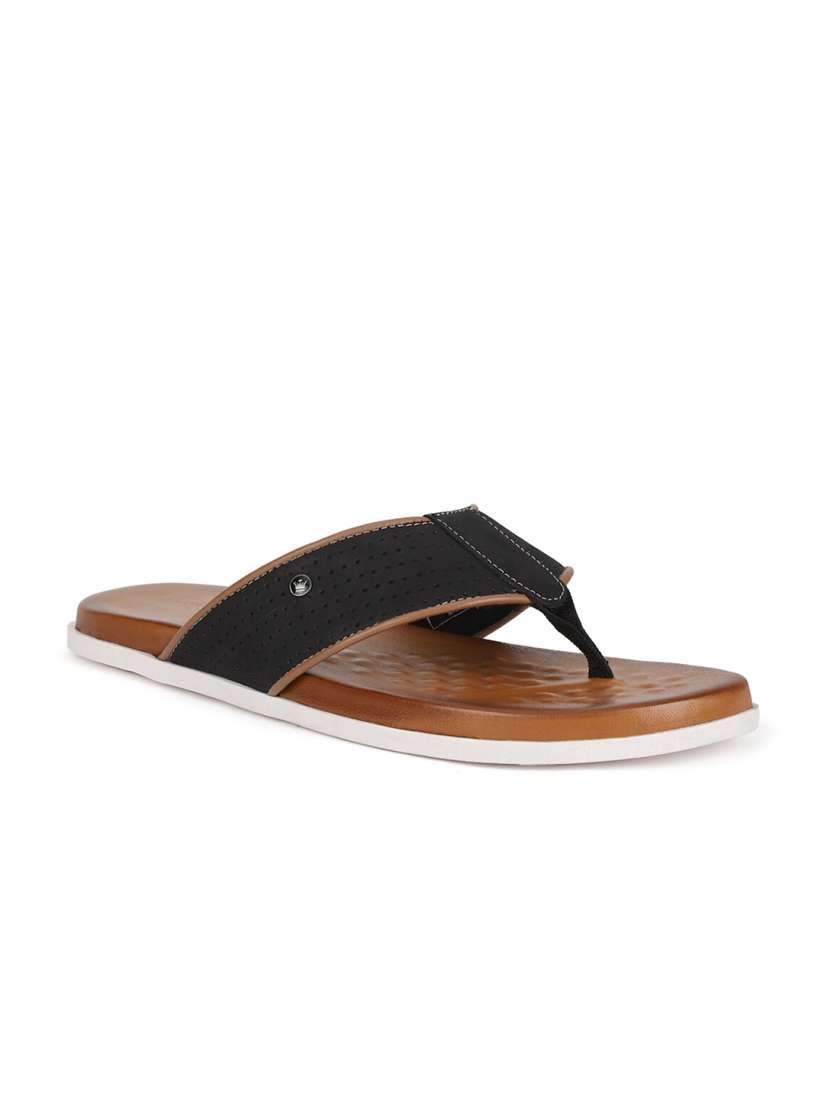 Buy Louis Philippe Men Black Leather Comfort Sandals Sandals for Men 14311324 Myntra