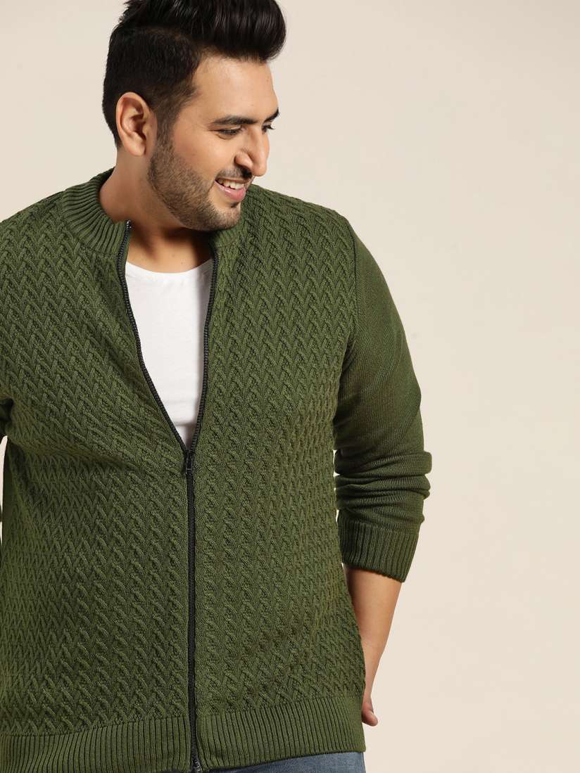 Olive green cardigan plus size new arrivals