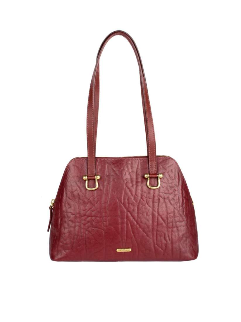Buy Hidesign Red Textured Handheld Bag Handbags for Women 14327658 Myntra