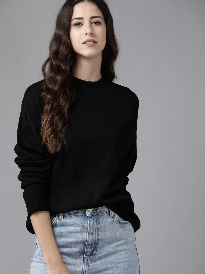 Womans black sweater on sale