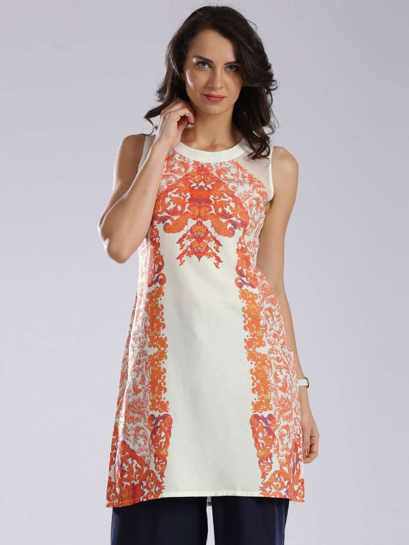 Liva fusion kurtas top