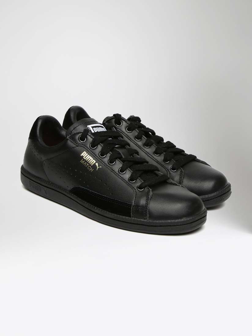 Puma match leather trainers discount