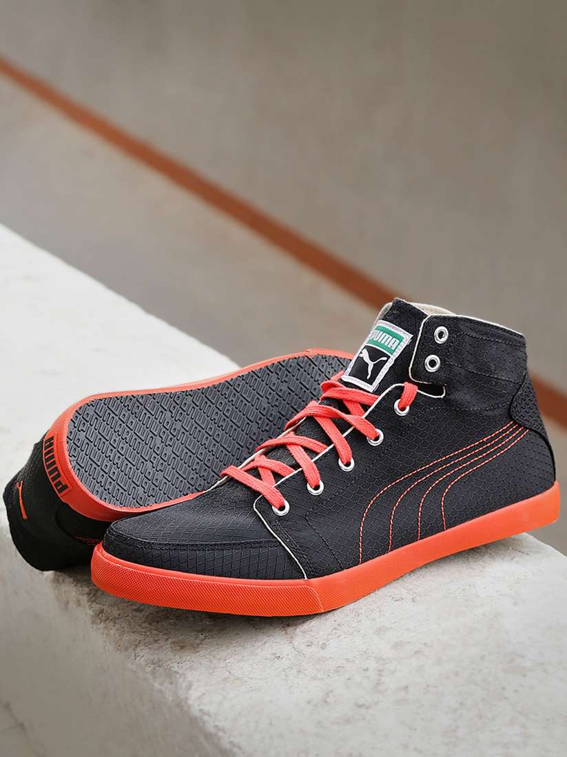 Buy Puma Men Black Drongos IDP Textured Sneakers Casual Shoes for Men 1434725 Myntra