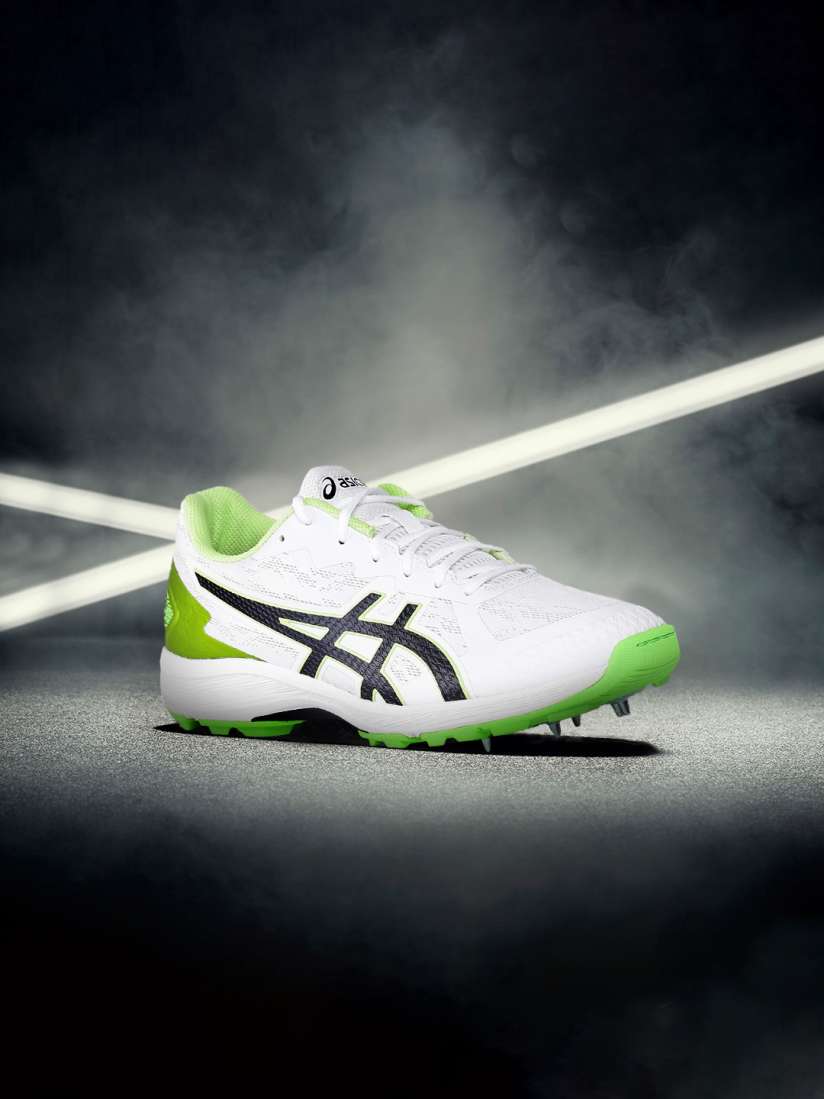 Buy ASICS Men White Green Strike Rate FF Cricket Shoes Sports Shoes for Men 14349308 Myntra