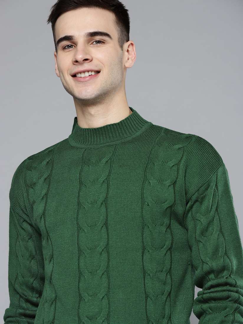 Myntra men's pullover cheap