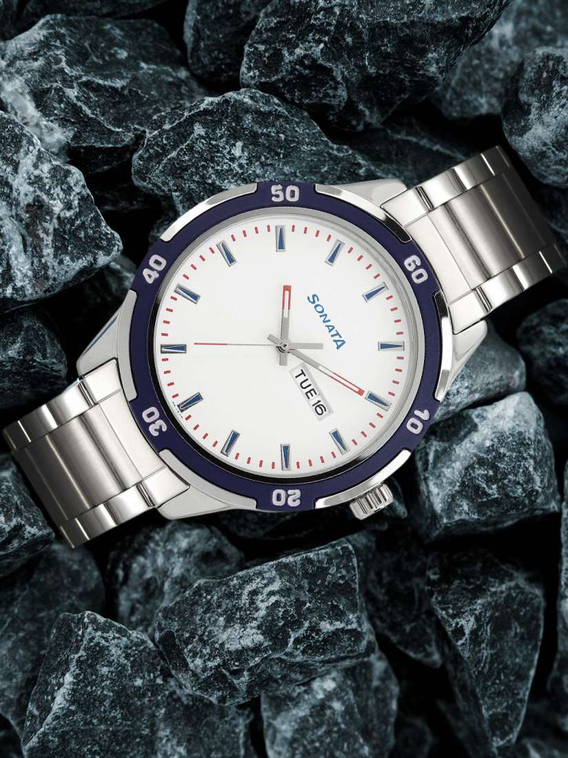 Buy Sonata Men White Analogue Watch NN7138KM02 Watches for Men 14373892 Myntra