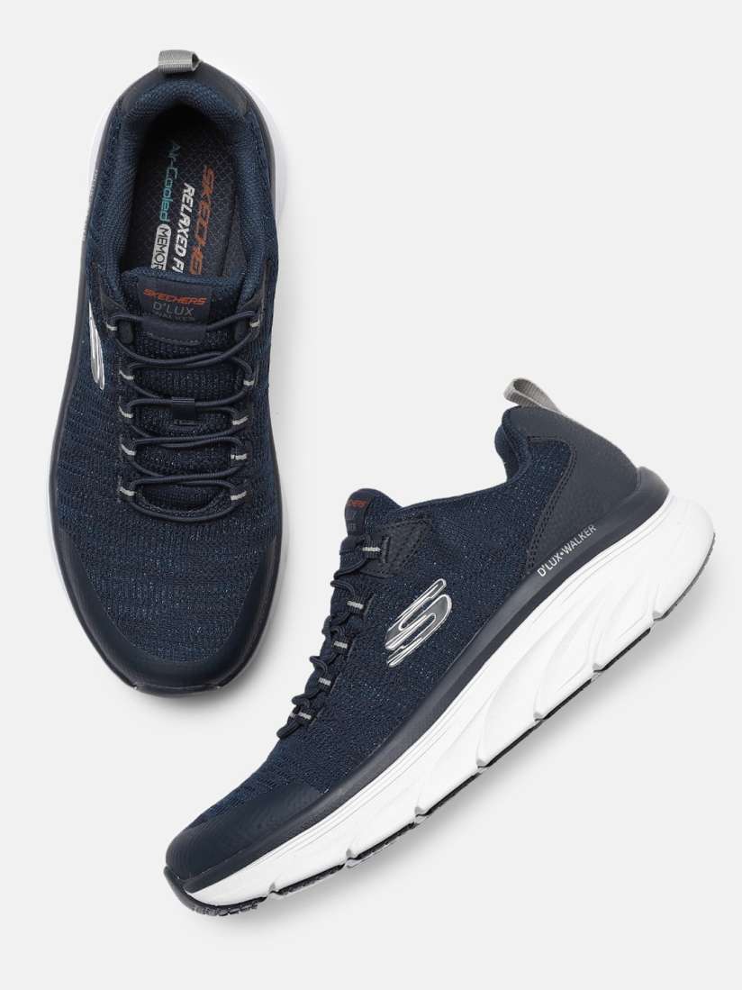 Buy Skechers Men Navy Blue D LUX WALKER PENSIVE Sneakers Casual Shoes for Men 14375130 Myntra