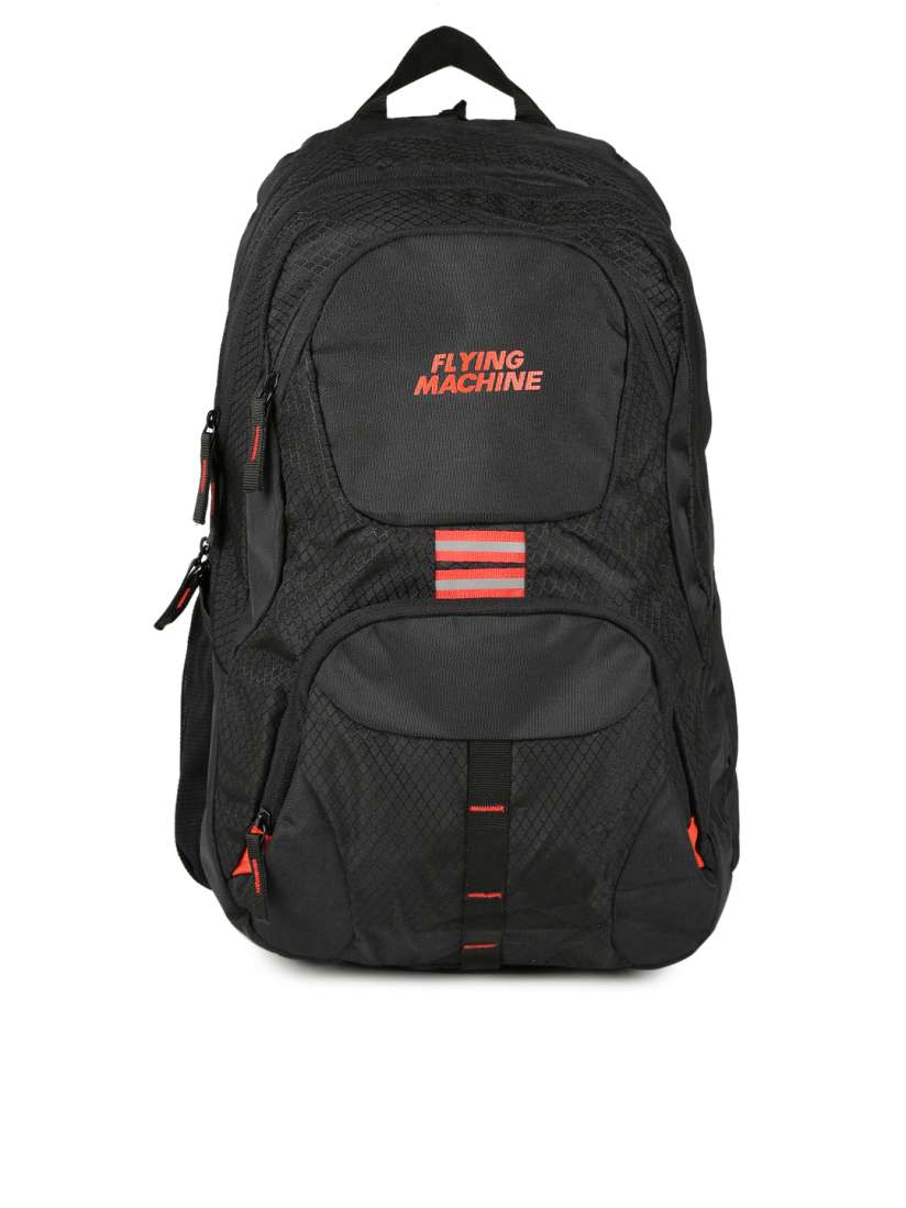 Buy Flying Machine Men Black Laptop Backpack Backpacks for Men 1437870 Myntra