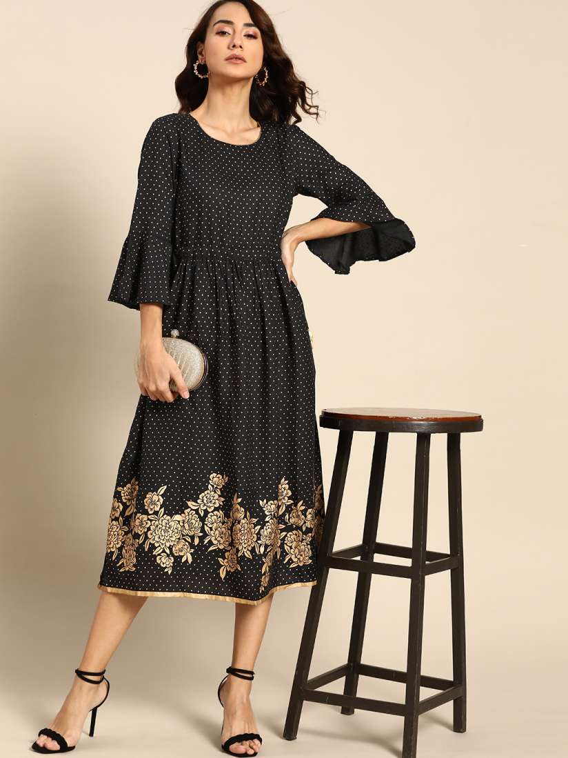 Dress golden dots clearance