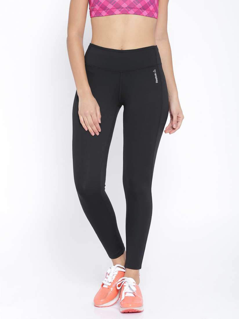 Myntra Reebok Training Leggings Reebok Women Navy Solid Workout