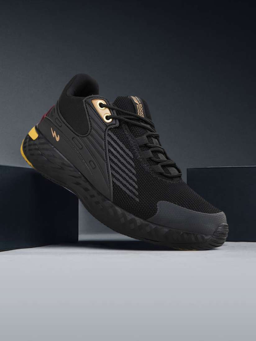 Buy Campus Men Black Yellow Mesh Running Shoes Sports Shoes for Men 14388780 Myntra