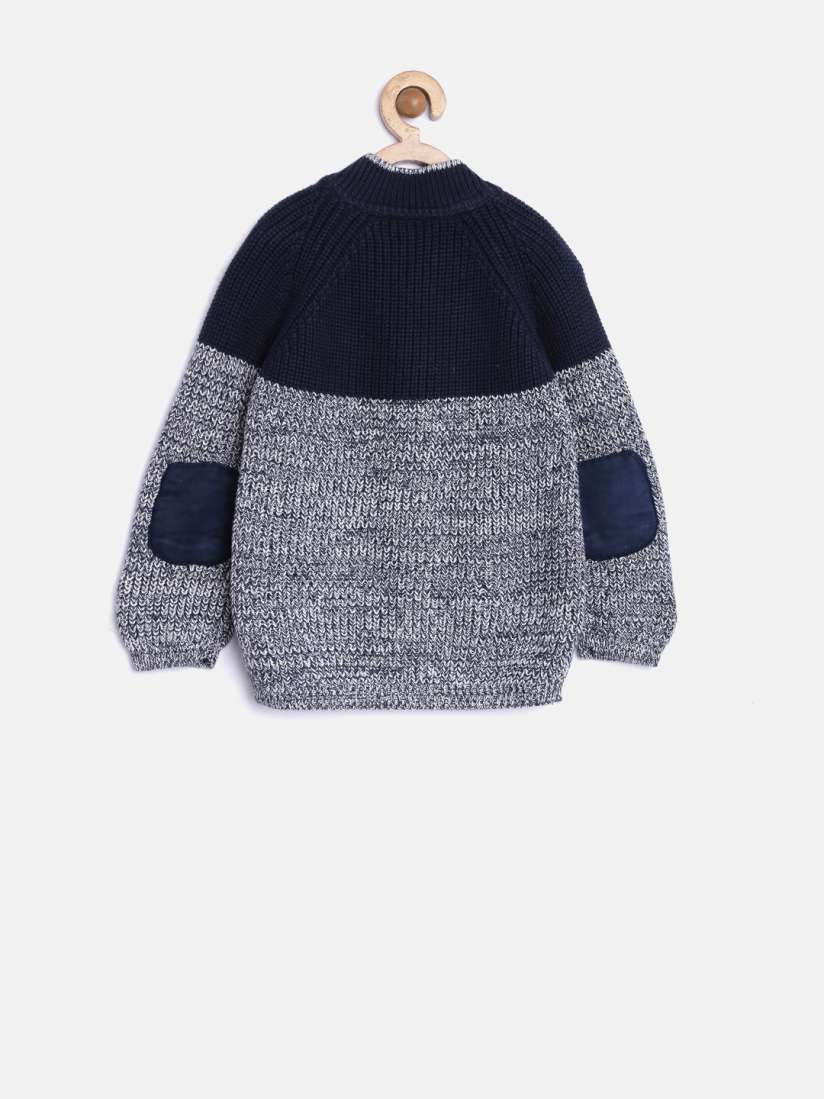 Buy mothercare Boys Navy Off White Patterned Sweater Sweaters for Boys 1438903 Myntra