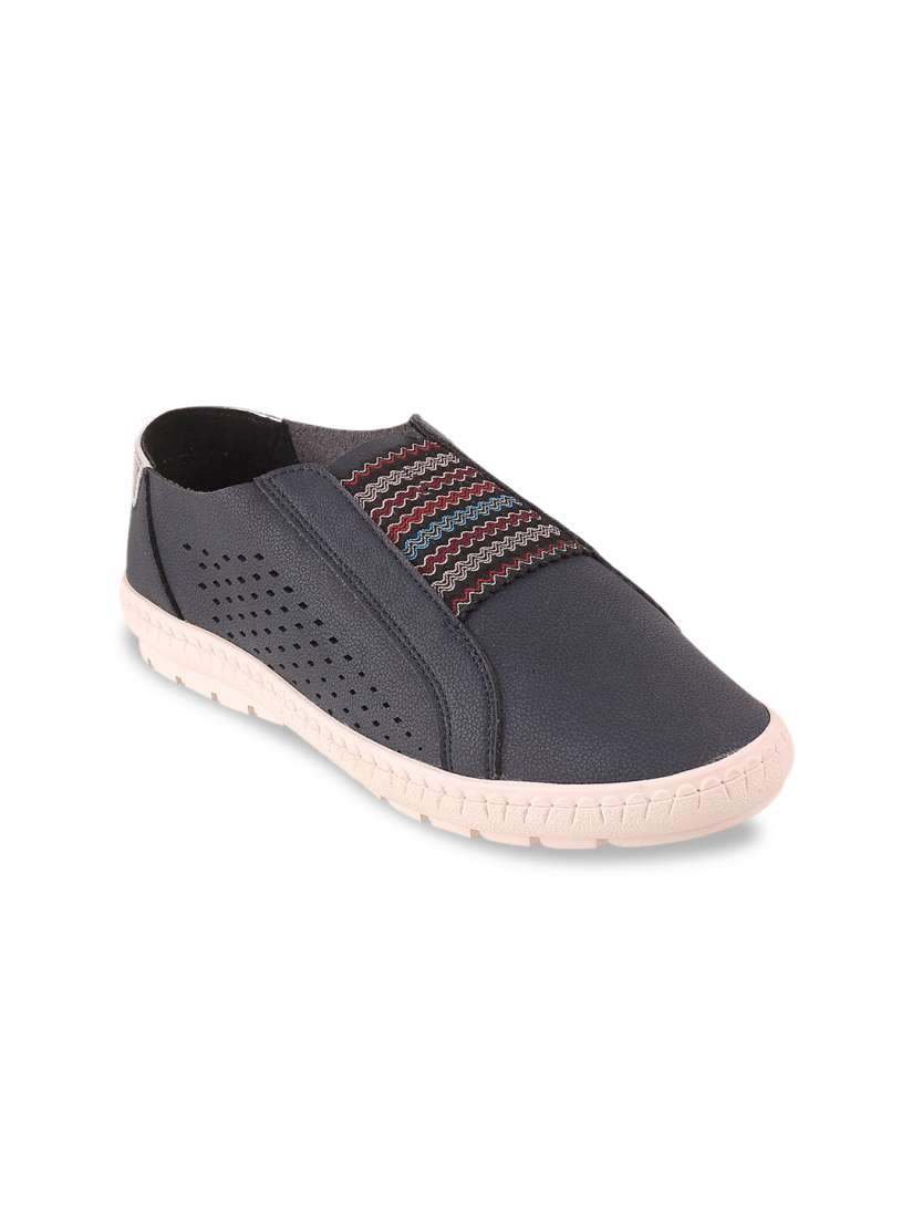 Buy Catwalk Women Navy Blue Woven Design Slip On Sneakers Casual Shoes for Women 14389352 Myntra