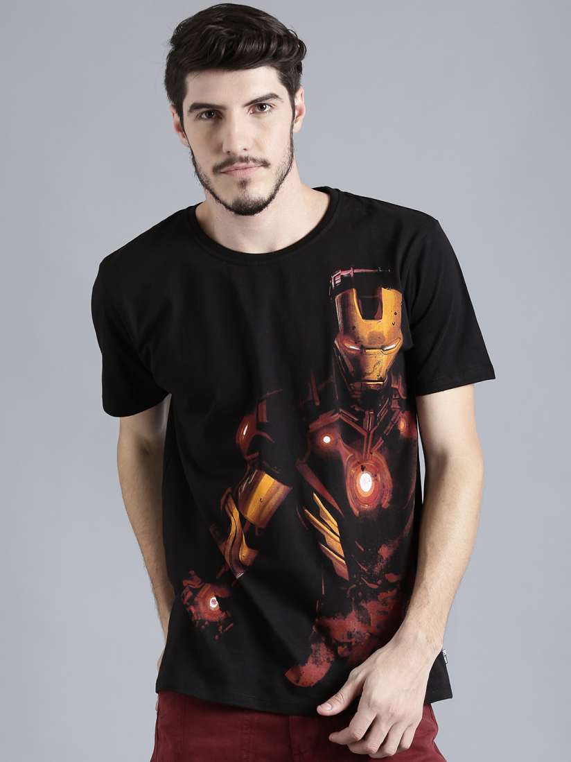 Iron man t shirt myntra 2025