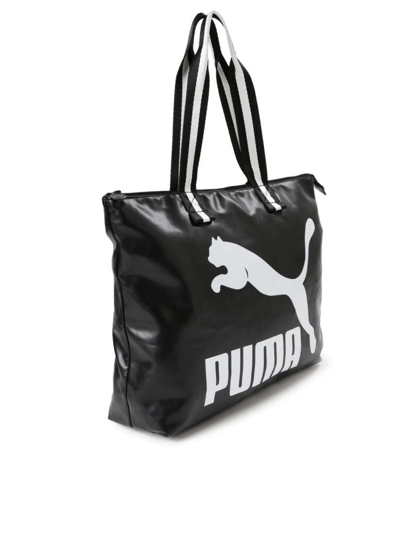 Buy PUMA Black Printed Tote Bag Handbags for Women 1440445 Myntra