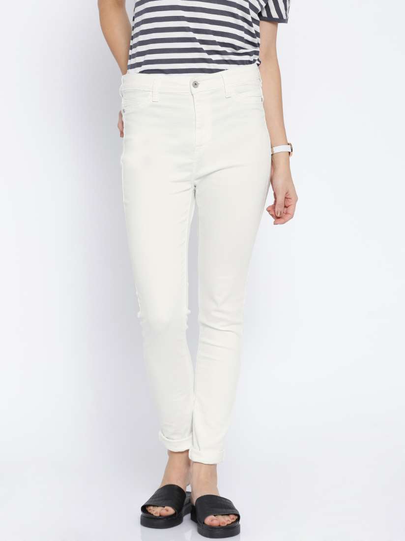 Buy ONLY White Super Skinny Fit Jeggings Jeggings for Women 1440798 Myntra