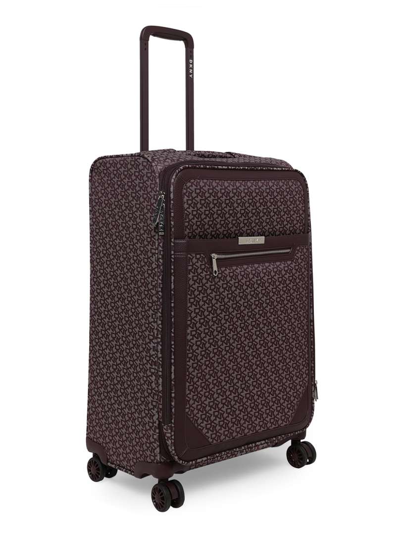 Buy DKNY Brown SIGNATURE LUX Range Soft Medium Luggage Trolley Bag for Unisex 14408468 Myntra