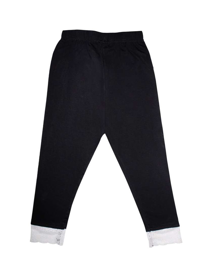 Three fourth interagissant leggings with lace