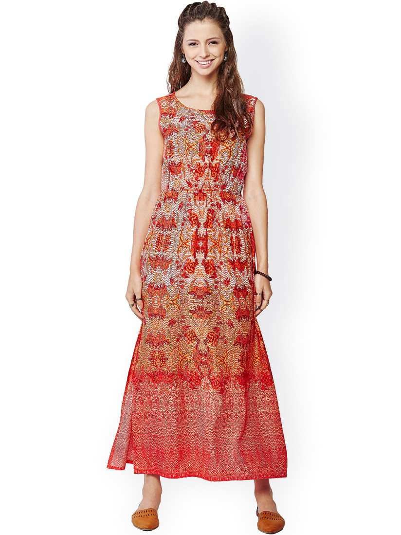 Global desi red maxi dress new arrivals