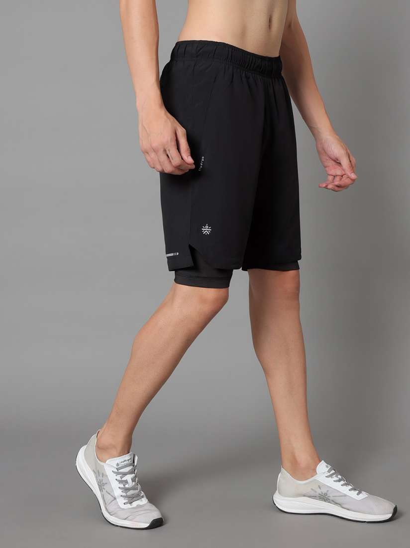 Sports shorts with inner tights shop
