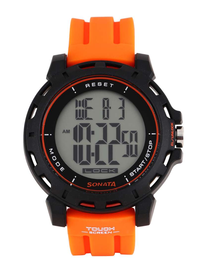 Buy Sonata Ocean Series Men Orange Digital Watch 77037PP01 Watches for Men Myntra
