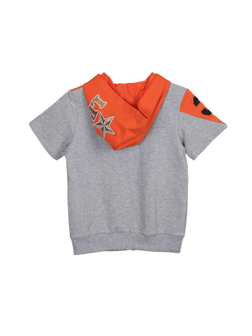 Buy Lilliput Boys Grey Orange Sweatshirt Sweatshirts for Boys 1445882 Myntra