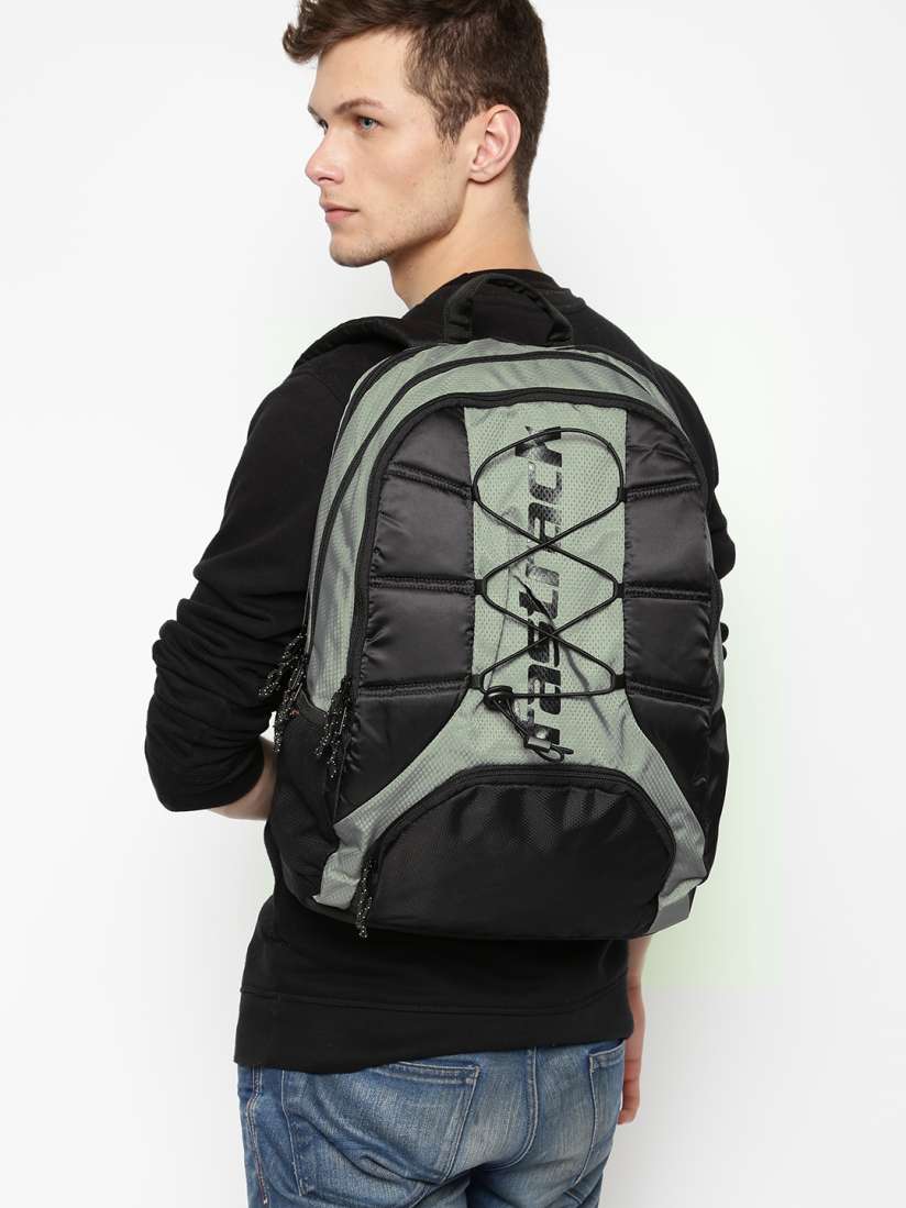Buy Fastrack Men Grey Black Backpack Backpacks for Men 1446048 Myntra