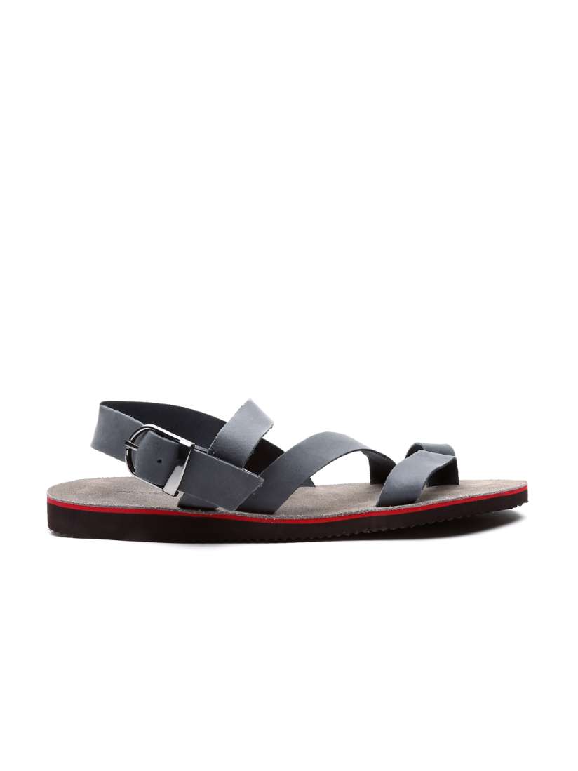 Buy United Colors of Benetton Men Grey Strappy Leather Sandals Sandals for Men 1446480 Myntra