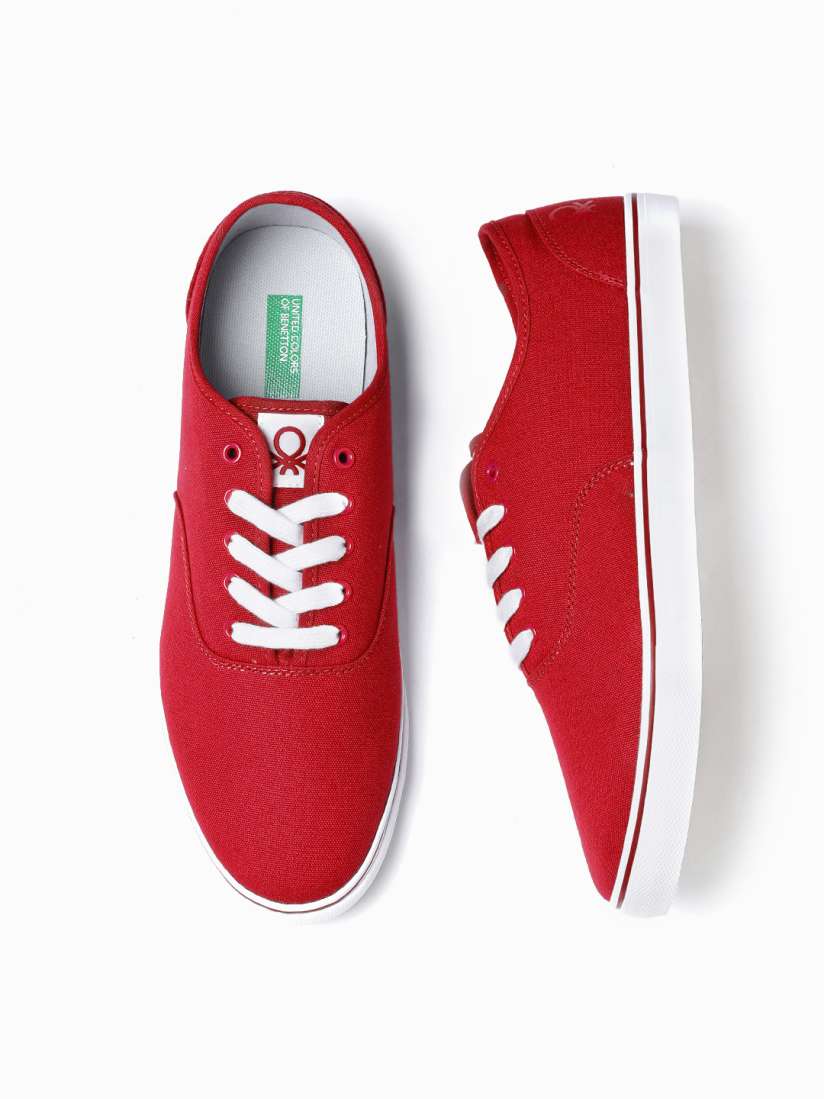 Buy United Colors of Benetton Men Red Sneakers Casual Shoes for Men 1446486 Myntra