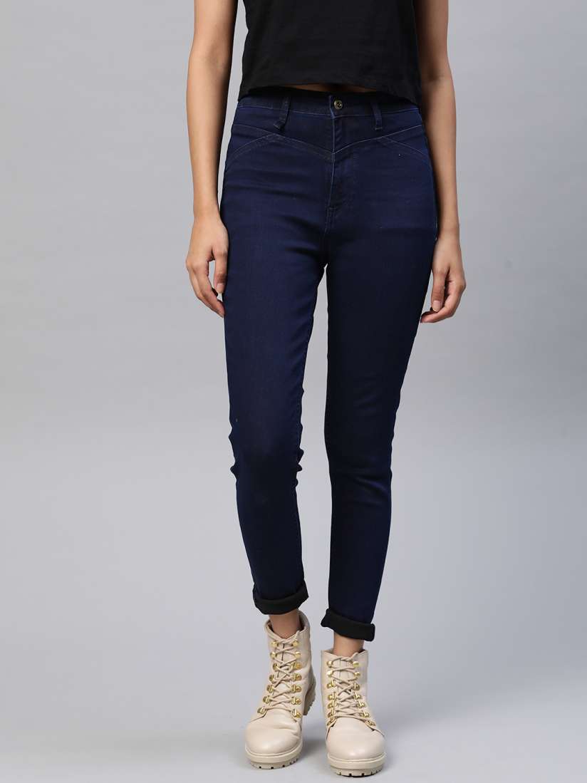 Buy Roadster Women Navy Blue Jeggings Fit Stretchable Jeans Jeans for Women 14467954 Myntra
