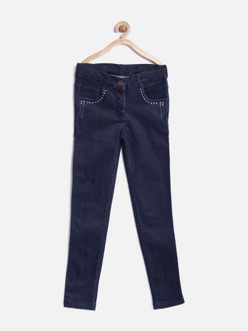 Buy 612 League Girls Navy Jeans Jeans for Girls 1448627 Myntra