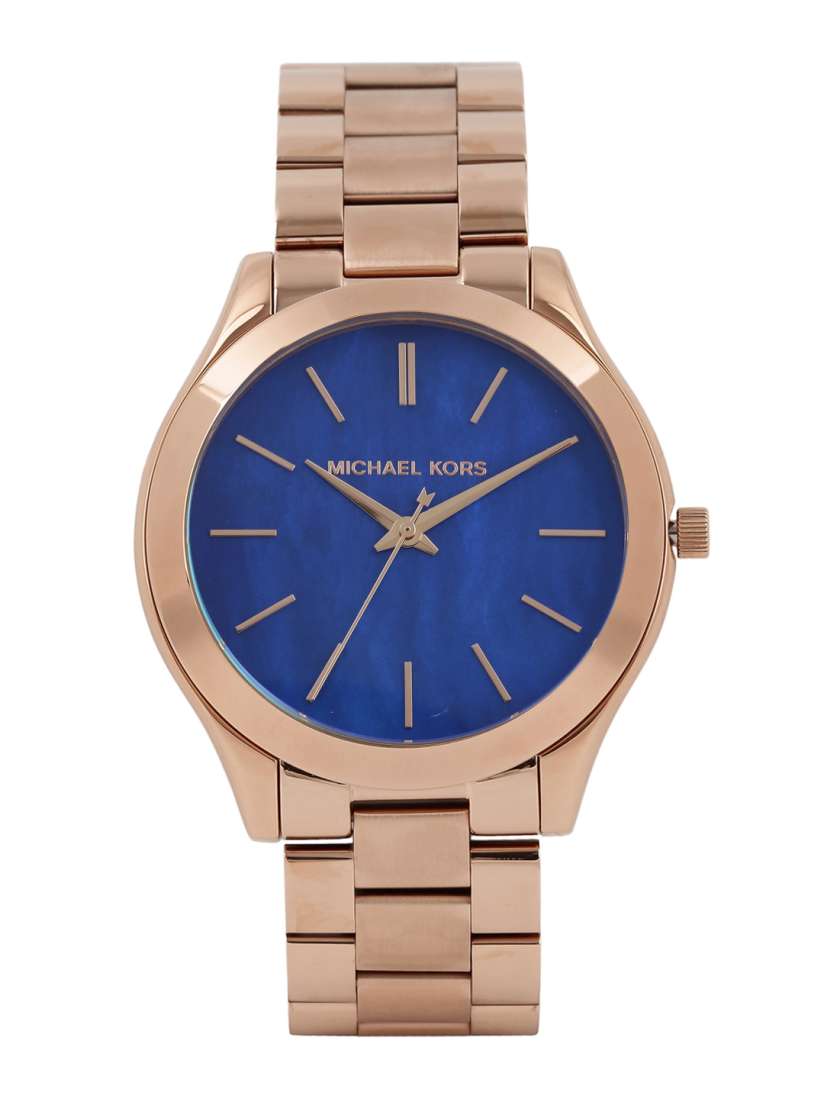 Michael kors light blue watch discount