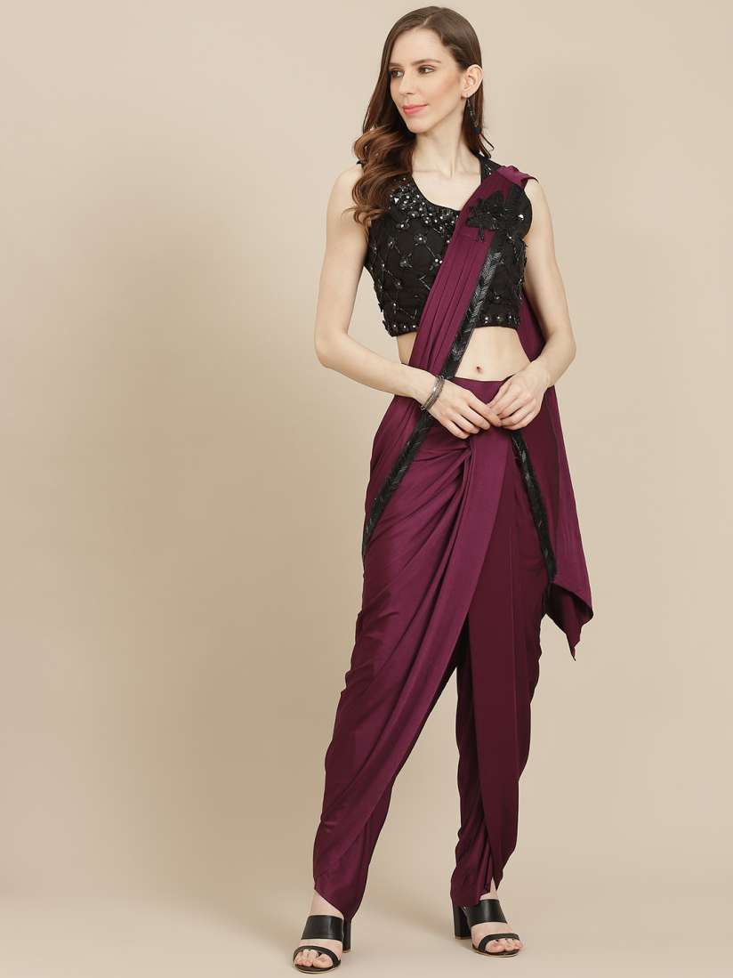 Dhoti saree myntra deals